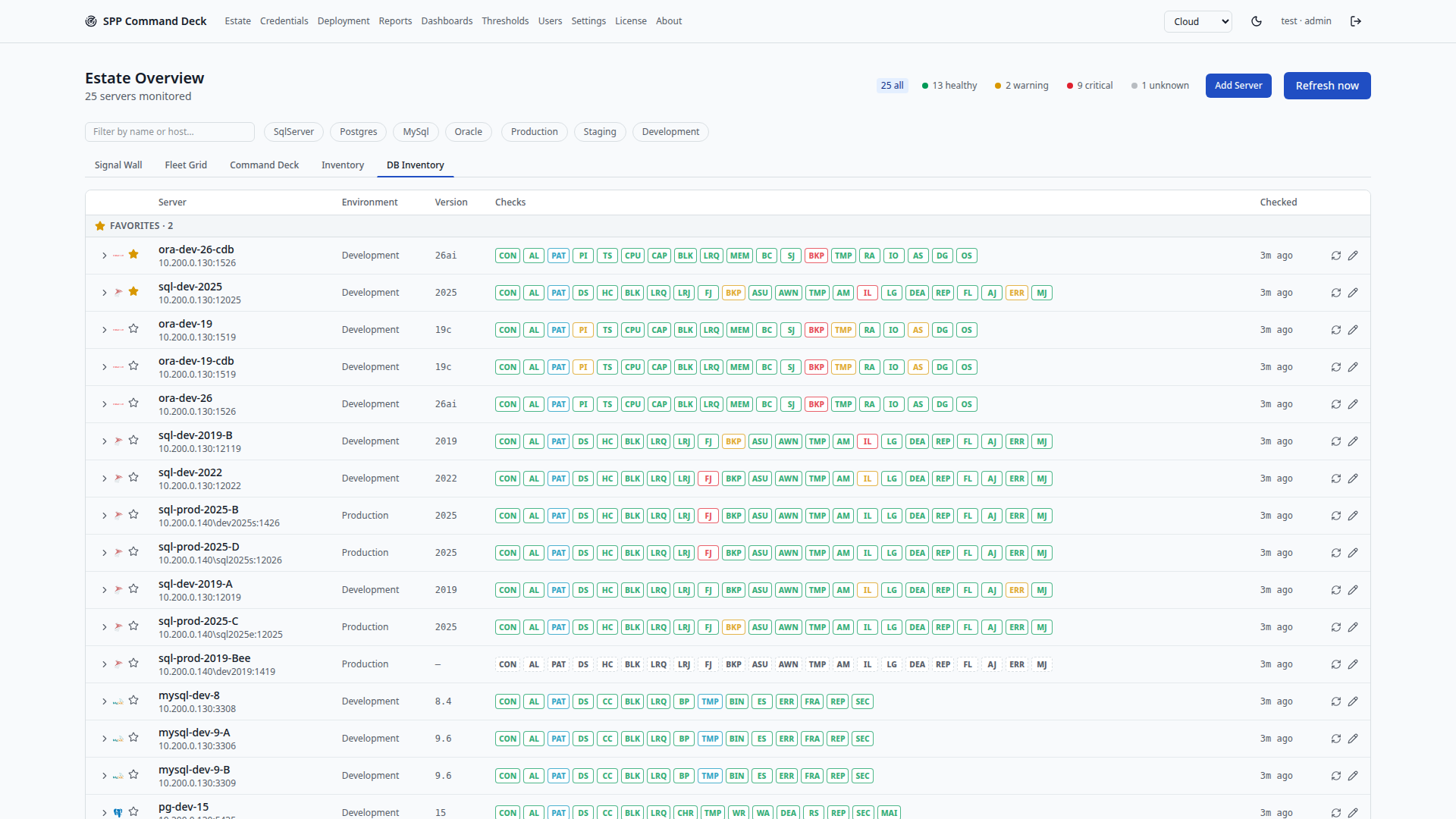 Estate Overview in the light Cloud theme, for contrast with the Midnight screenshots above